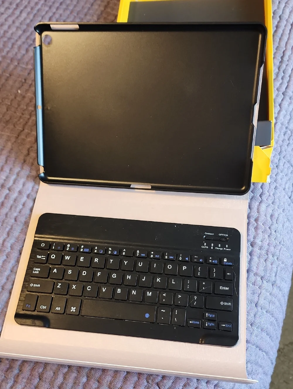 Universal Black Tablet Keyboard Case - Compatible with Most 10
